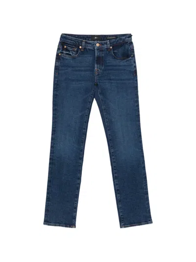 7 For All Mankind Slim-leg Jeans In Blue