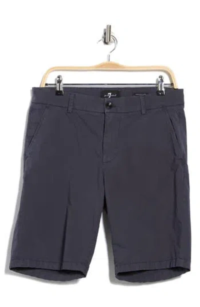 7 For All Mankind Slimmy Chino Shorts In Gray