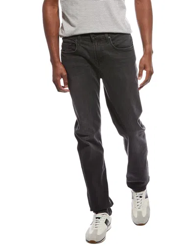 7 For All Mankind Slimmy Clean Pocket Washed Black Slim Straight Jean
