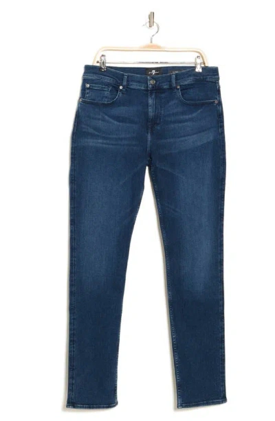 7 For All Mankind Slimmy Distressed Stretch Jeans In Rebus