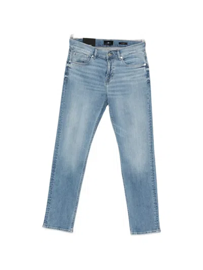 7 For All Mankind Slimmy Five-pocket Denim Jeans In Blue