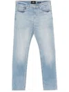 7 For All Mankind Light Blue Jeans With Concealed Fly In Blue