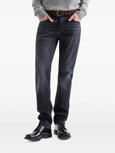 7 For All Mankind Slimmy Jeans In Black