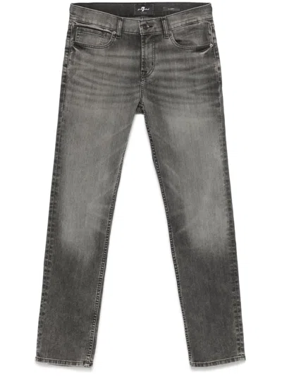 7 For All Mankind Slimmy Jeans In Black
