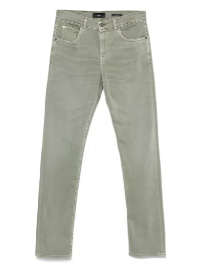 7 For All Mankind Slimmy Jeans In Green