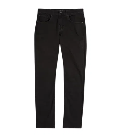 7 For All Mankind Slimmy Luxe Performance Jeans In Black