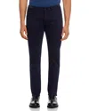 7 For All Mankind Ens Blue Black Slimmy Taper Luxe Performance Mid-rise Stretch-denim Jeans In Navy