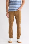 7 For All Mankind Slimmy Luxe Performance Plus Slim Fit Pants In Terra