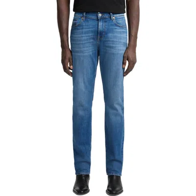 7 For All Mankind Slimmy Luxe Performance Slim Fit Jeans In Blue