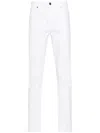 7 For All Mankind Slimmy Tapered Luxe Performance Jeans In White