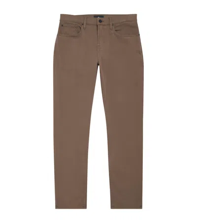 7 For All Mankind Slimmy Sateen Jeans In Brown