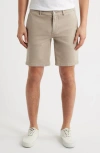 7 For All Mankind Slimmy Slim Fit Chino Shorts In Sateen Sunbuff