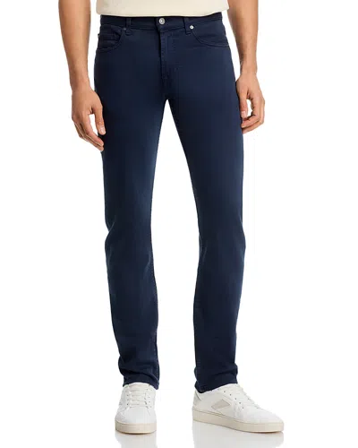 7 For All Mankind Slimmy Slim Fit Jeans In Navy In Blue
