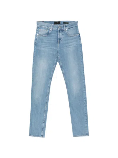 7 For All Mankind Slimmy Slim-fit Jeans In Blue
