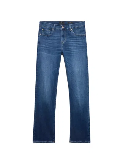 7 For All Mankind Slimmy Straight-leg Jeans In Blue