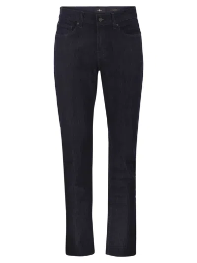 7 For All Mankind Slimmy Stretch Denim Jeans In Black