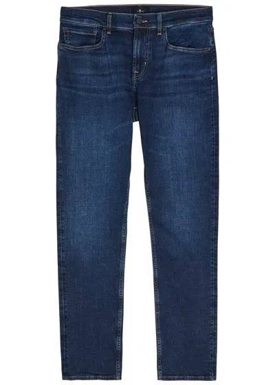 7 For All Mankind Slimmy Stretch-denim Jeans In Blue
