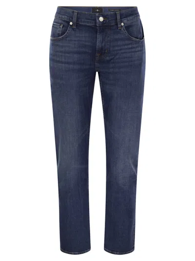 7 FOR ALL MANKIND SLIMMY TAPERED - SKINNY MEDIUM-WAISTED JEANS