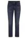 7 For All Mankind Mid-rise Skinny Jeans In Blue