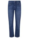 7 For All Mankind Vaqueros Rectos - Lavado Oscuro In Denim