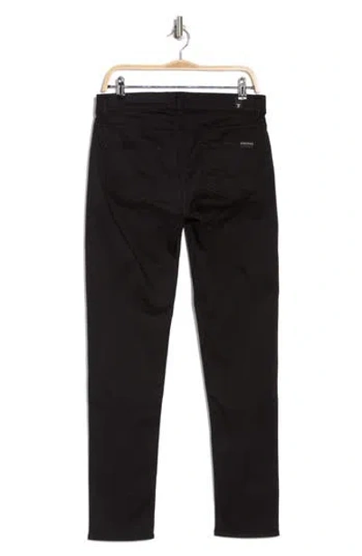 7 For All Mankind Slimmy Tapered Jeans In Black