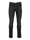 7 For All Mankind Slimmy Tapered Jeans Black In Black