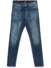 7 For All Mankind Slimmy Tapered Jeans In Blue