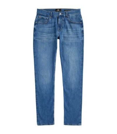 7 For All Mankind Slimmy Tapered Jeans In Blue