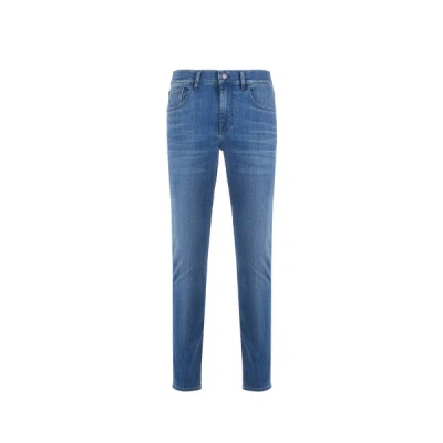 7 For All Mankind Slimmy Tapered Jeans In Blue