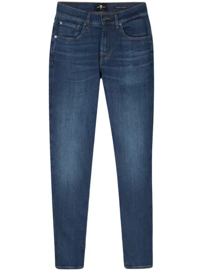 7 For All Mankind Slimmy Tapered Jeans In Blue