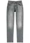 7 For All Mankind Slimmy Tapered Luxe Performance Jeans In Grey