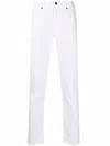 7 For All Mankind Slimmy Tapered Luxe Performance Jeans In White