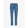 7 FOR ALL MANKIND 7 FOR ALL MANKIND MENS LIGHT BLUE SLIMMY TAPERED LUXE PERFORMANCE PLUS SLIM-FIT TAPERED JEANS