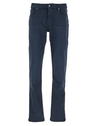 7 For All Mankind Slimmy Tapered Trousers In Blue