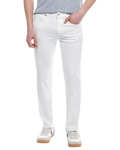 7 For All Mankind Slimmy White Modern Slim Jean In Blue