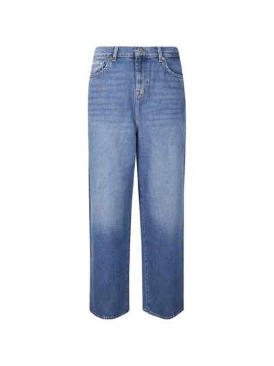 7 For All Mankind Slouchy Jeans In Blue