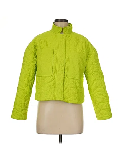 Pre-owned 7 For All Mankind Snow Jacket In Green