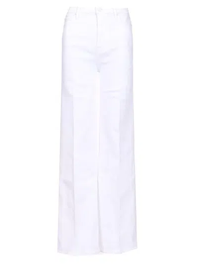 7 For All Mankind Soleil Jo High-waisted Jeans In White