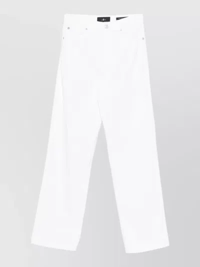 7 For All Mankind Stovepipe Soleil Straight Leg Jeans In White