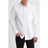 7 For All Mankind Solid Cotton & Linen Button-up Shirt In White