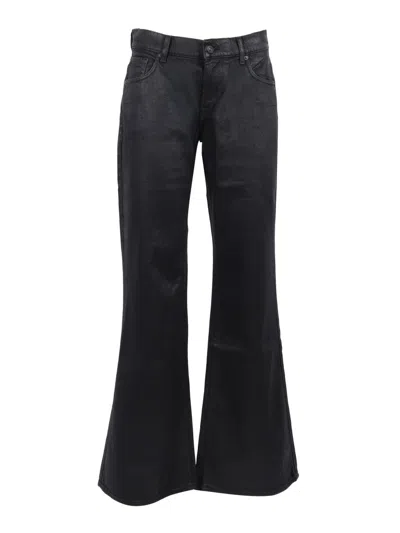 7 FOR ALL MANKIND SPENCER FLARE BLACKCAT JEANS