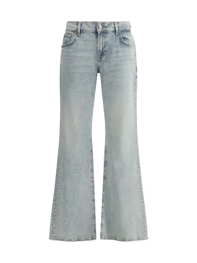 7 For All Mankind Spencer Flare Sahara Jeans In Blue