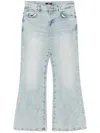 7 For All Mankind Spencer Flare Sahara With Worn Hem