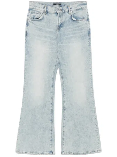 7 For All Mankind Spencer Flare Sahara With Worn Hem