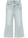 7 For All Mankind Spencer Flare Sahara With Worn Hem