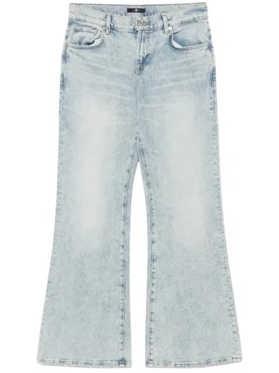 7 FOR ALL MANKIND SPENCER FLARE SAHARA WITH WORN HEM