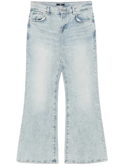 7 For All Mankind Tess Wide-leg Denim Jeans In Blue