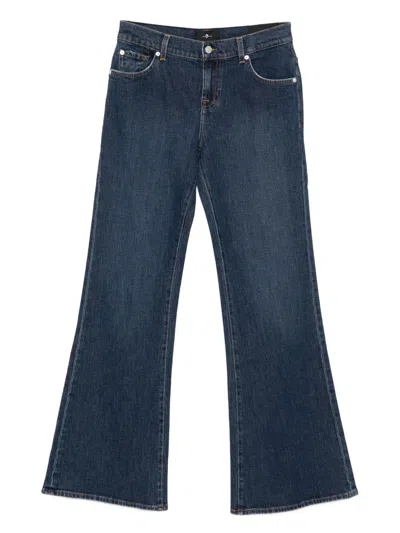 7 For All Mankind Spencer Flared Jeans In Blue