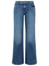 7 For All Mankind Mankind Mid-rise Straight Jeans In Blue