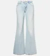 7 For All Mankind Spencer Mid-rise Flared Jeans In Blue